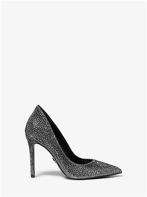 michael kors keke embellished suede pump|MICHAEL Michael Kors Keke Glitter Pumps on SALE .